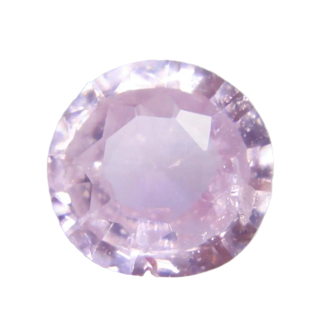 0.45 ct natural pink sapphire, round 4.9 mm, SI clarity, heated, Ceylon origin – loose gemstone