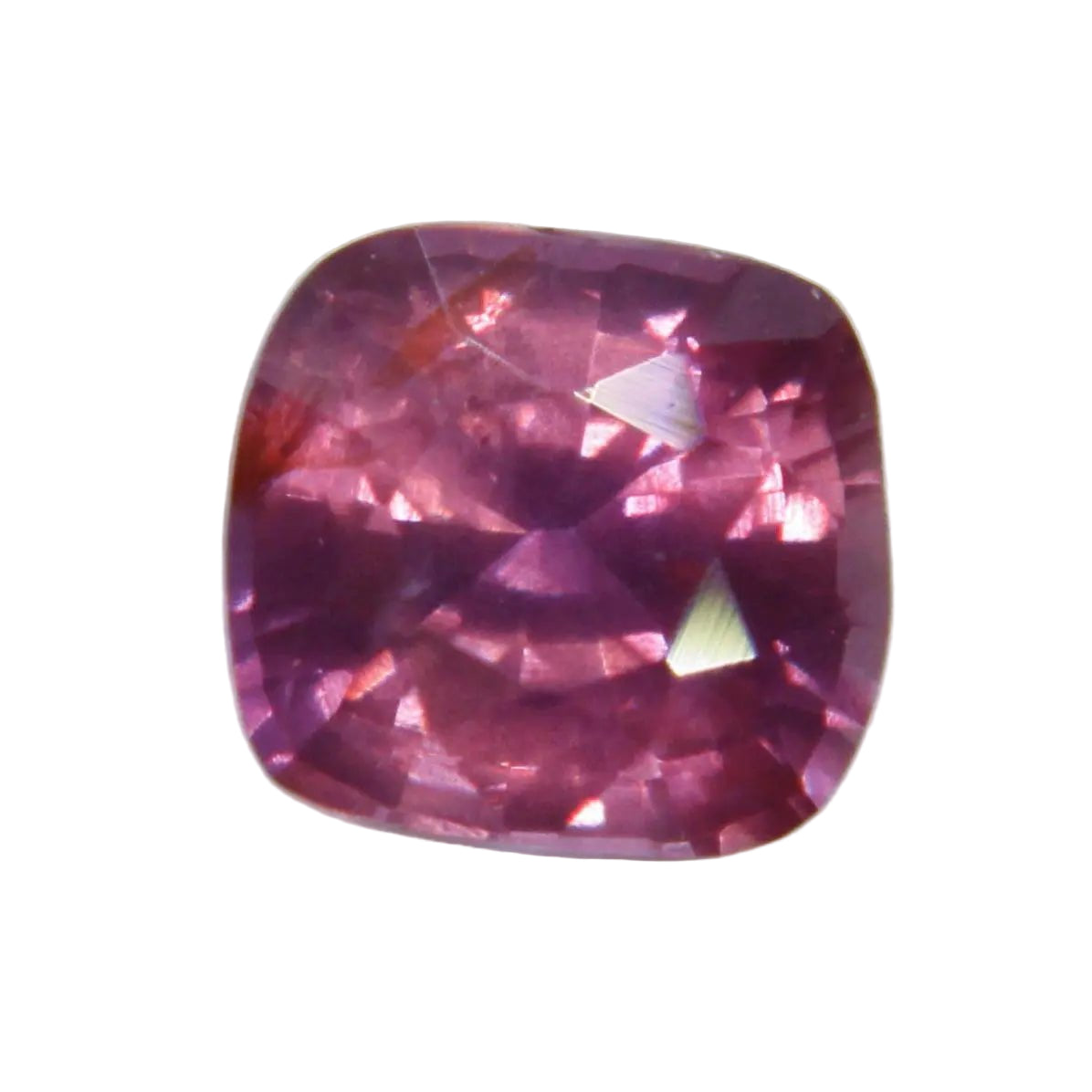 Natural pink sapphire, 0.48 ct cushion, 4.55×4.25×2.72 mm, SI clarity, unheated Ceylon — Sapphire Pal
