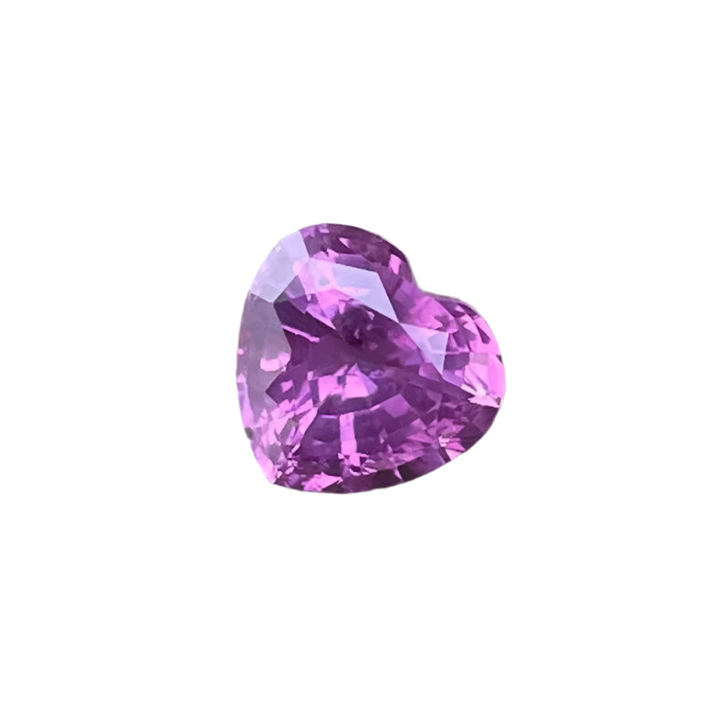Natural Pink Sapphire – 1.20 Carat Heart Cut Gemstone from Ceylon