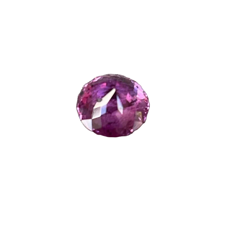 Earth-sourced Ceylon pink sapphire, precision-cut round loose gemstone for engagement rings