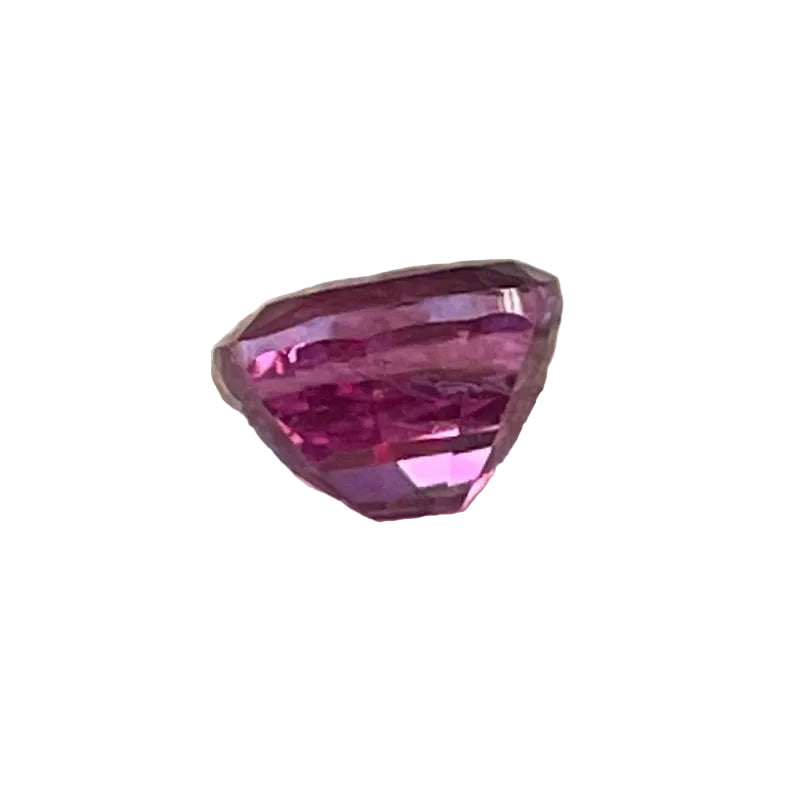 Earth-sourced pink cushion sapphire loose gemstone for engagement rings, 1.10 carat