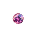 Natural pink sapphire 0.90 ct round 5.71×4.07 mm, eye clean, unheated untreated Ceylon — Sapphire Pal