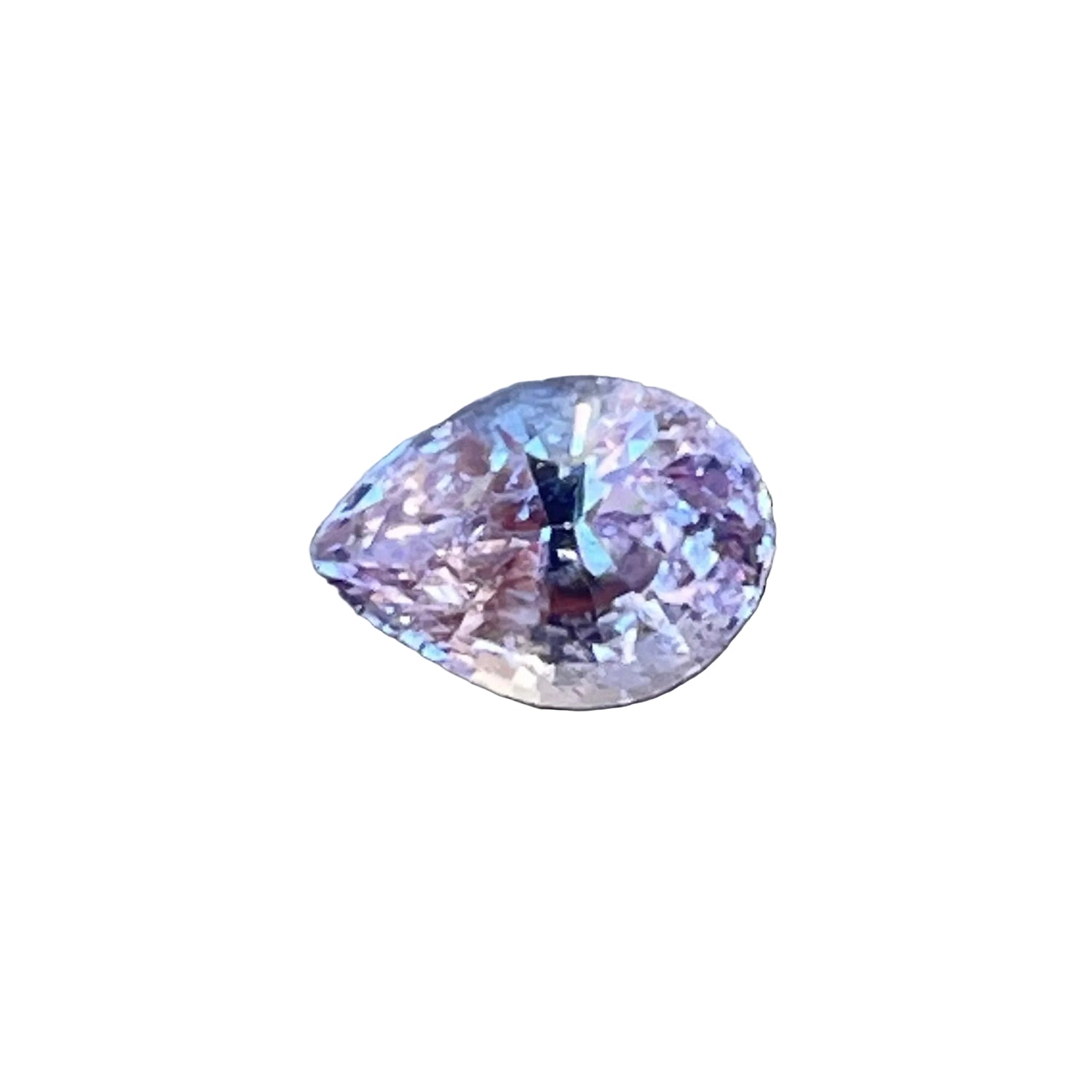Natural pink sapphire 0.70 ct pear 6.02×4.32×3.15 mm, unheated Ceylon, eye clean — Sapphire Pal