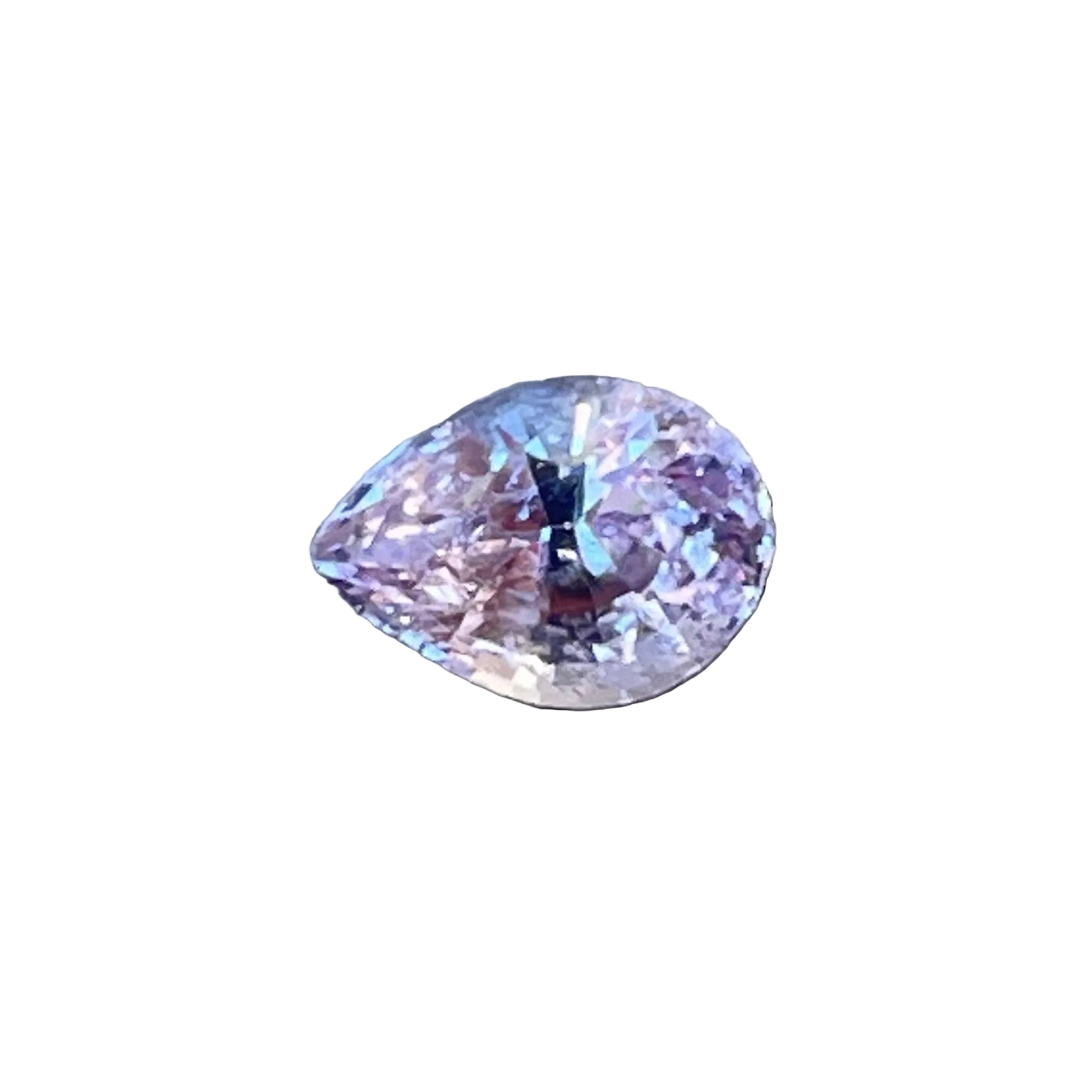 Natural pink sapphire 0.70 ct pear 6.02×4.32×3.15 mm, unheated Ceylon, eye clean — Sapphire Pal
