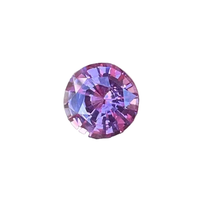 Natural pink sapphire, 1.10 ct round, 6.30×3.80 mm, VS clarity, unheated Ceylon — Sapphire Pal