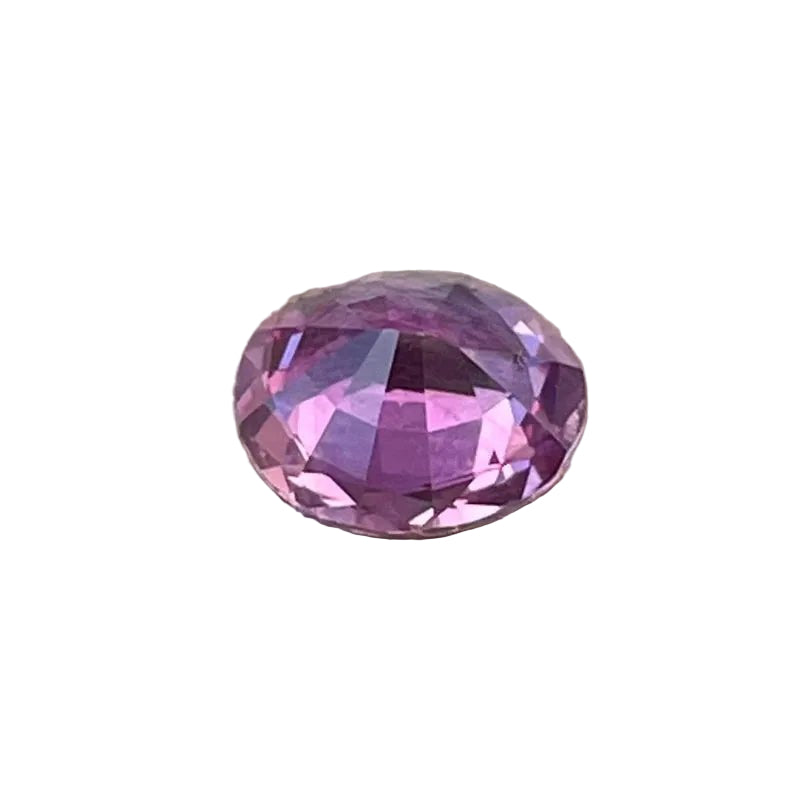Earth-sourced pink oval sapphire loose gemstone for engagement rings, 1.19 carat