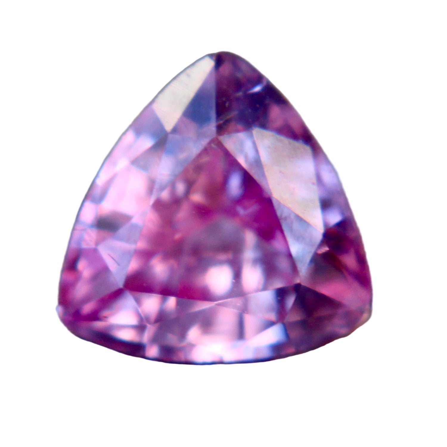 Earth-sourced Ceylon pink trillion sapphire, precision-cut loose gemstone for engagement rings