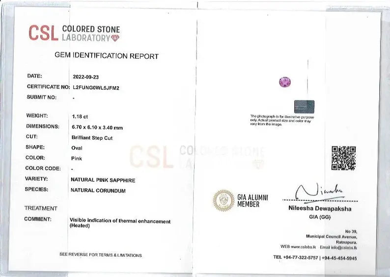 Natural Pink Sapphire - Sapphirepal