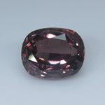 Cushion cut unheated sapphire gemstone pink brown color
