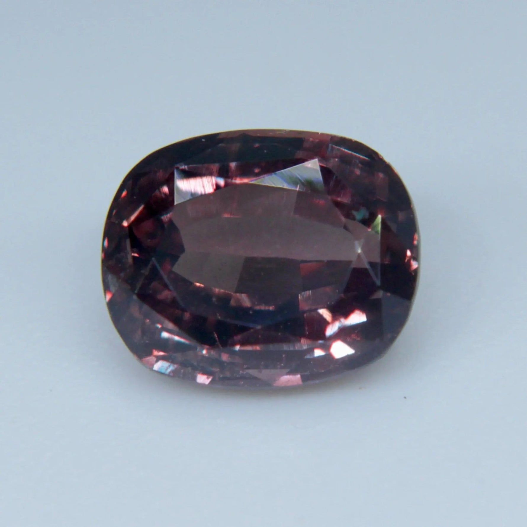 Natural pinkish brown sapphire cushion cut 2.04 ct unheated untreated