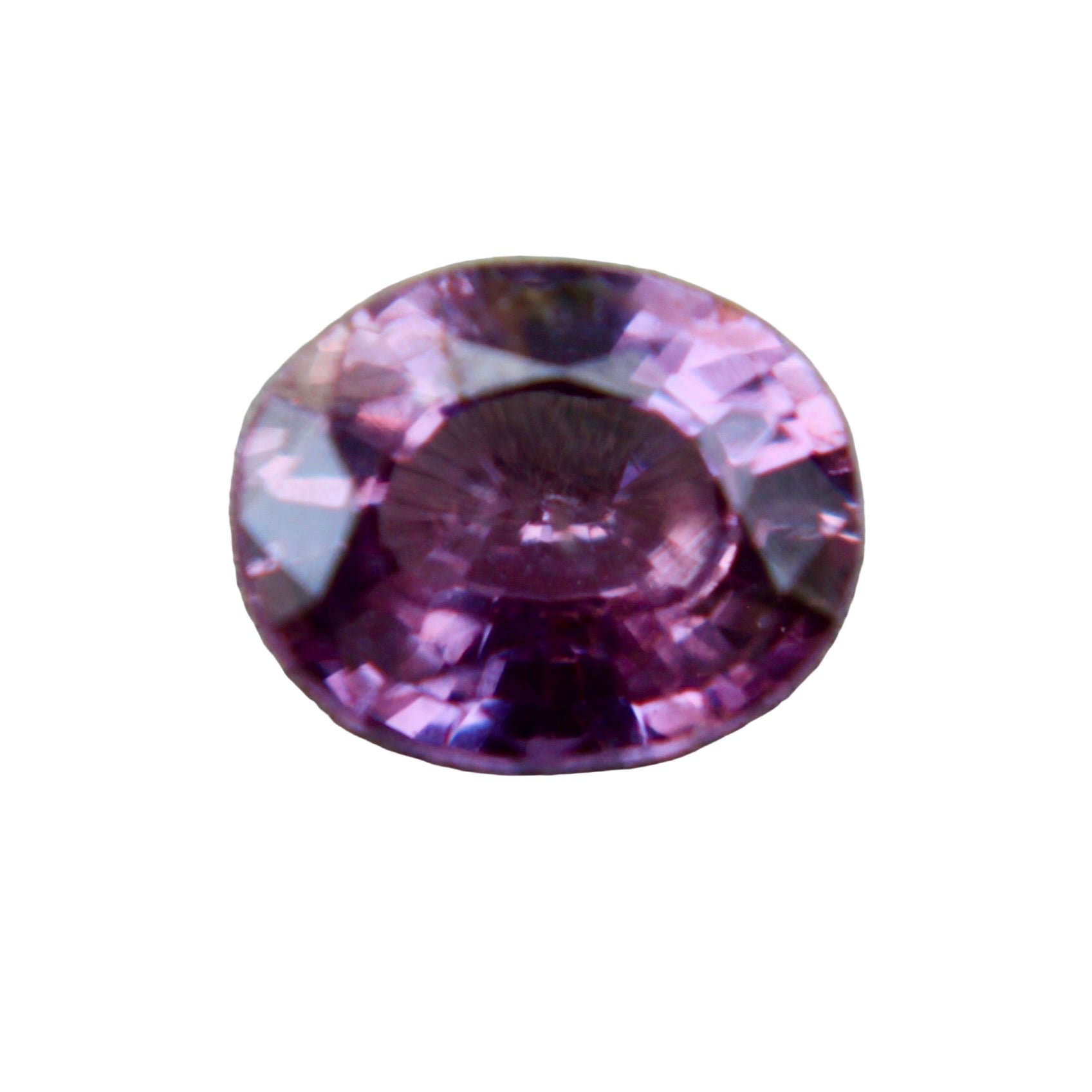 0.60ct pinkish purple sapphire oval, unheated eye clean Ceylon gemstone - Sapphire Pal