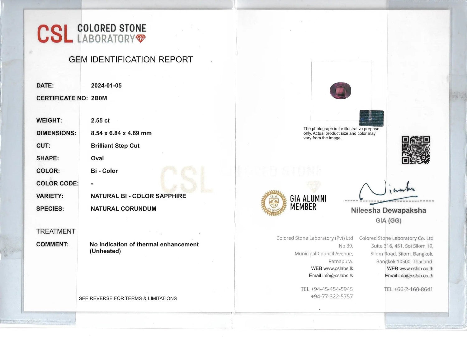 Natural Pinkish Purple Sapphire - Sapphirepal