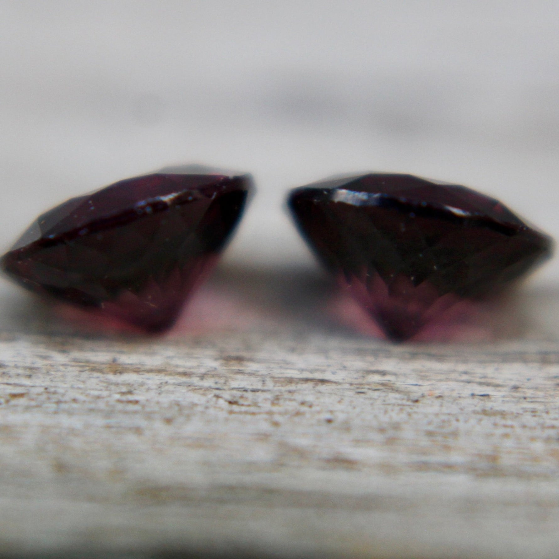 Natural Pinkish Purple Spinel Pair - Sapphirepal