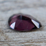 earth sourced pink purple spinel gemstone VS clarity pear shape