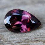 pinkish purple spinel loose gemstone 8.47mm pear cut