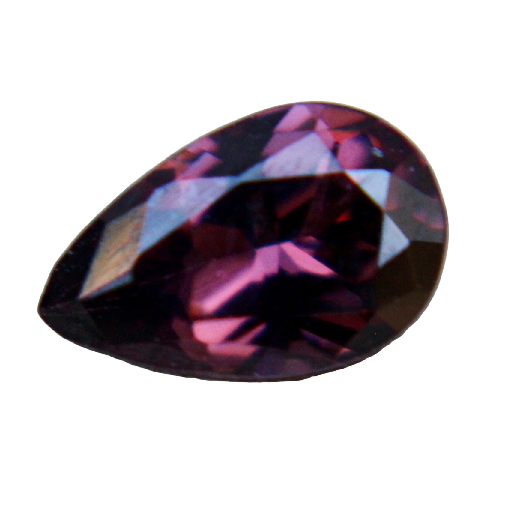 1.00ct natural pinkish purple spinel pear cut Ceylon gemstone loose stone