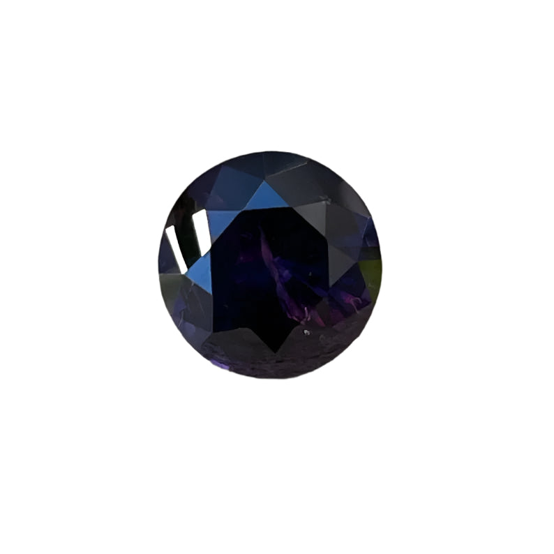 1.48ct Natural Purple-Blue Spinel — Round Cut, Untreated, Ceylon Origin, Precision-Cut Loose Gemstone