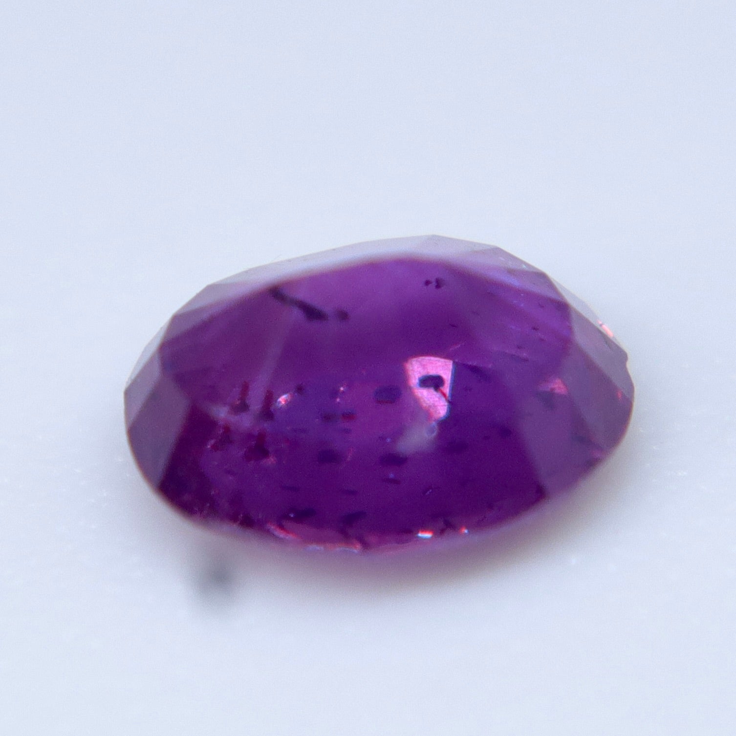 Natural Purple Sapphire 0.40 Carat – Oval Cut Unheated Ceylon Gemstone - Sapphirepal