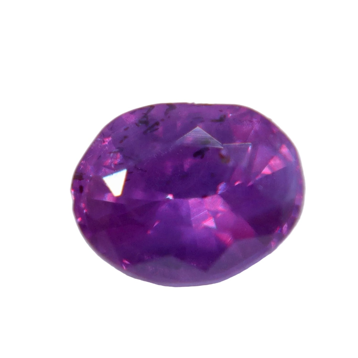 Natural Purple Sapphire 0.40 Carat – Oval Cut Unheated Ceylon Gemstone - Sapphirepal