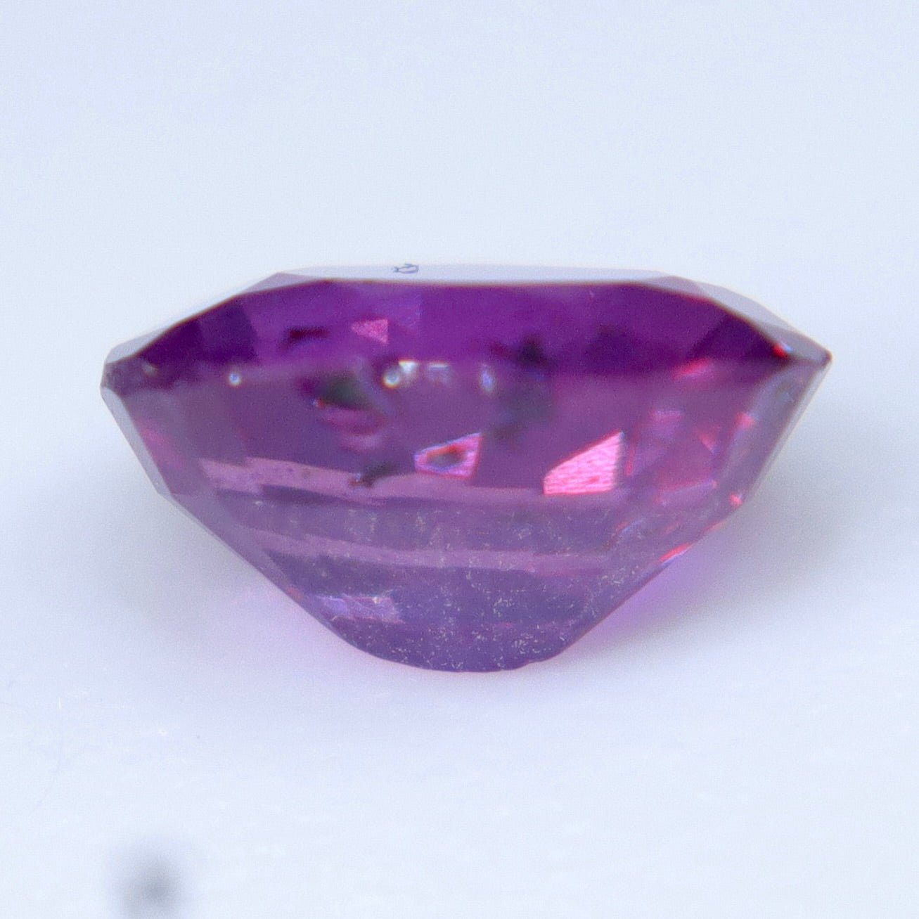 Natural Purple Sapphire 0.40 Carat – Oval Cut Unheated Ceylon Gemstone - Sapphirepal