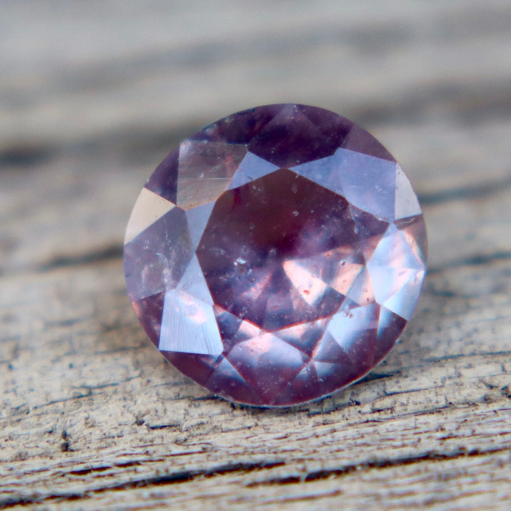 Natural Purple Sapphire 0.62 Carat Round Cut – Unheated Ceylon Gemstone - Sapphirepal