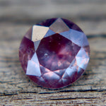 Natural Purple Sapphire 0.62 Carat Round Cut – Unheated Ceylon Gemstone - Sapphirepal