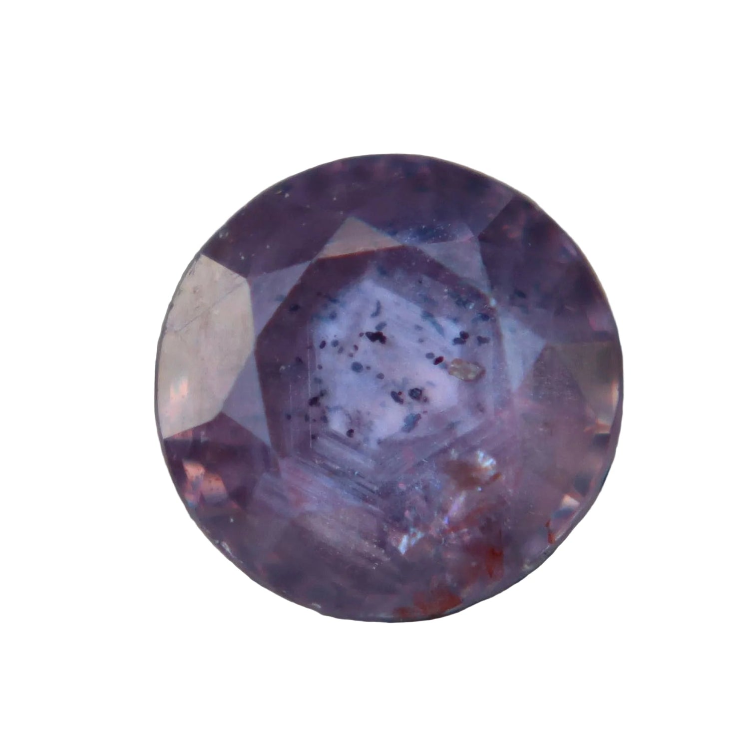 Natural Purple Sapphire 0.98 Carat Round Cut – Unheated Ceylon Gemstone - Sapphirepal