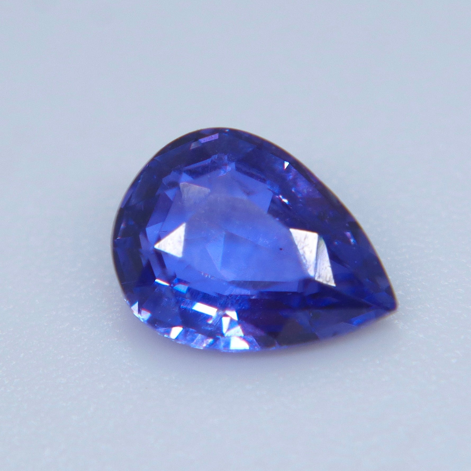 Natural Purple Sapphire 1.10 Carat Pear Cut Unheated VVS Ceylon Loose Gemstone - Sapphirepal