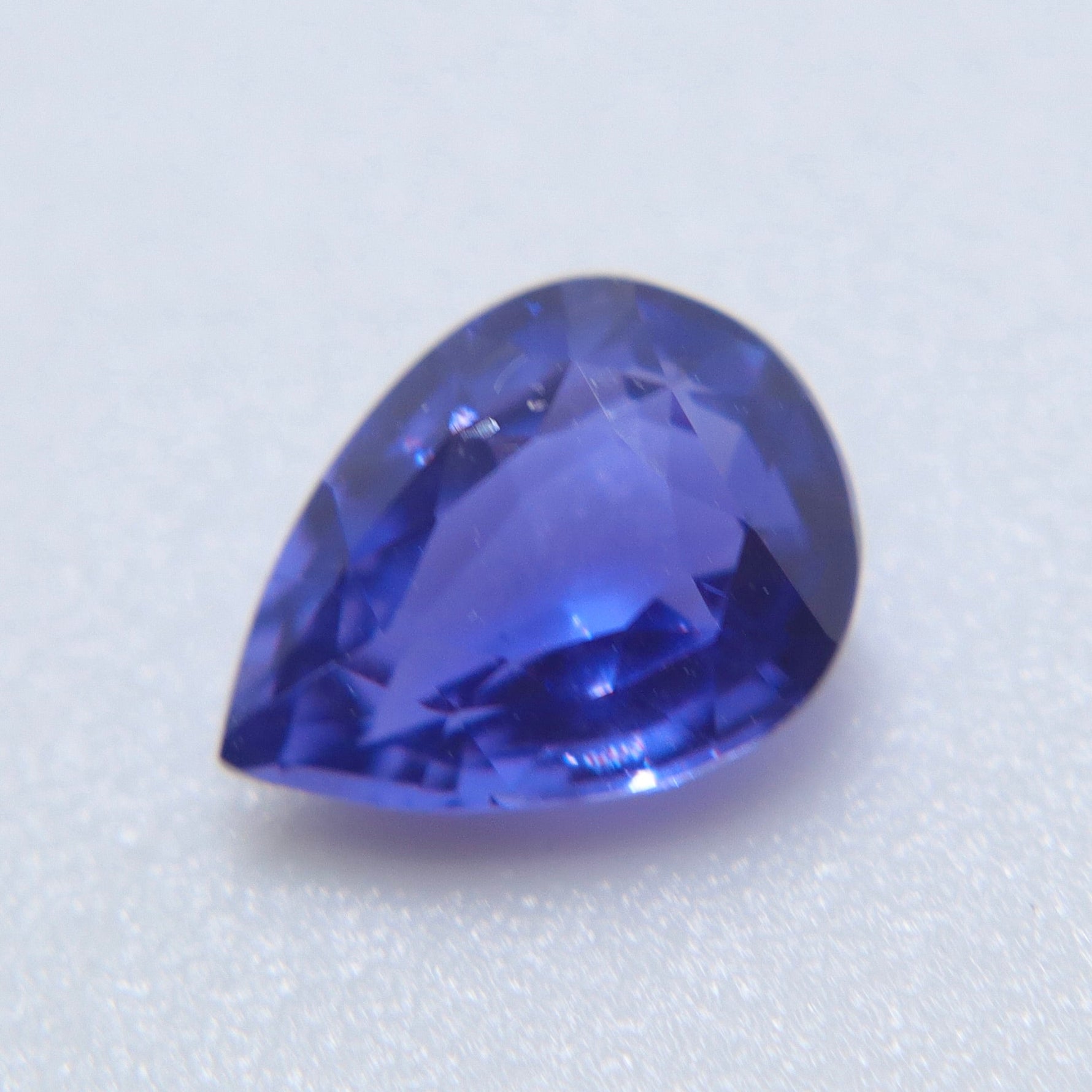 Natural Purple Sapphire 1.10 Carat Pear Cut Unheated VVS Ceylon Loose Gemstone - Sapphirepal