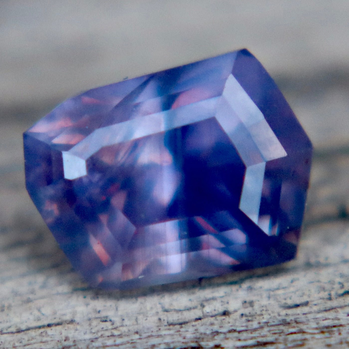 Natural Purple Sapphire 1.10ct (Ceylon) – Freeform Cut, Eye Clean | Authenticity Confirmed - Sapphirepal