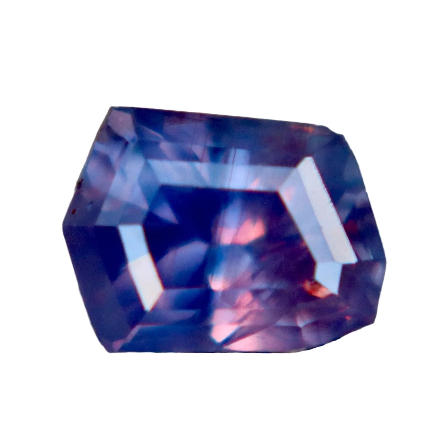 Natural Purple Sapphire 1.10ct (Ceylon) – Freeform Cut, Eye Clean | Authenticity Confirmed - Sapphirepal