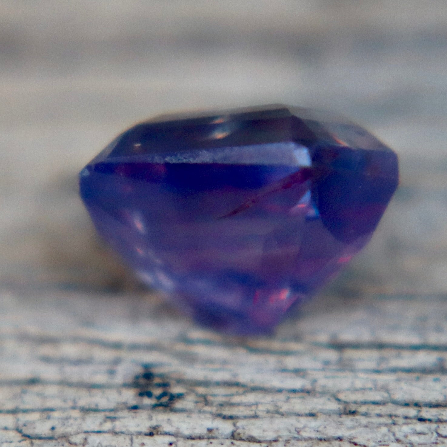 Natural Purple Sapphire 1.10ct (Ceylon) – Freeform Cut, Eye Clean | Authenticity Confirmed - Sapphirepal