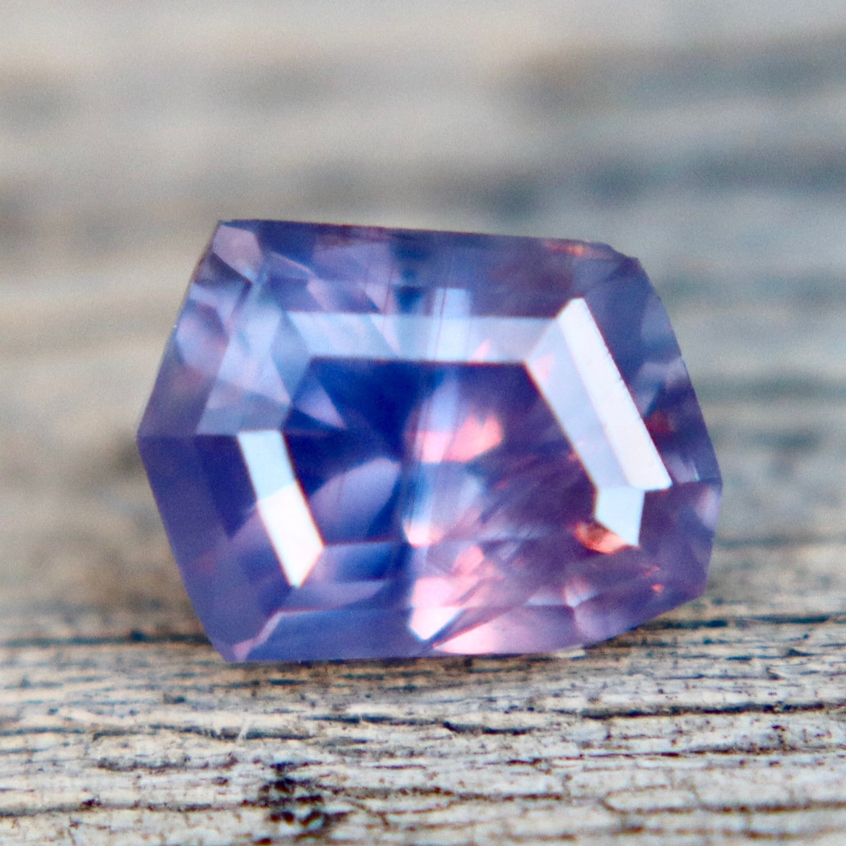 Natural Purple Sapphire 1.10ct (Ceylon) – Freeform Cut, Eye Clean | Authenticity Confirmed - Sapphirepal