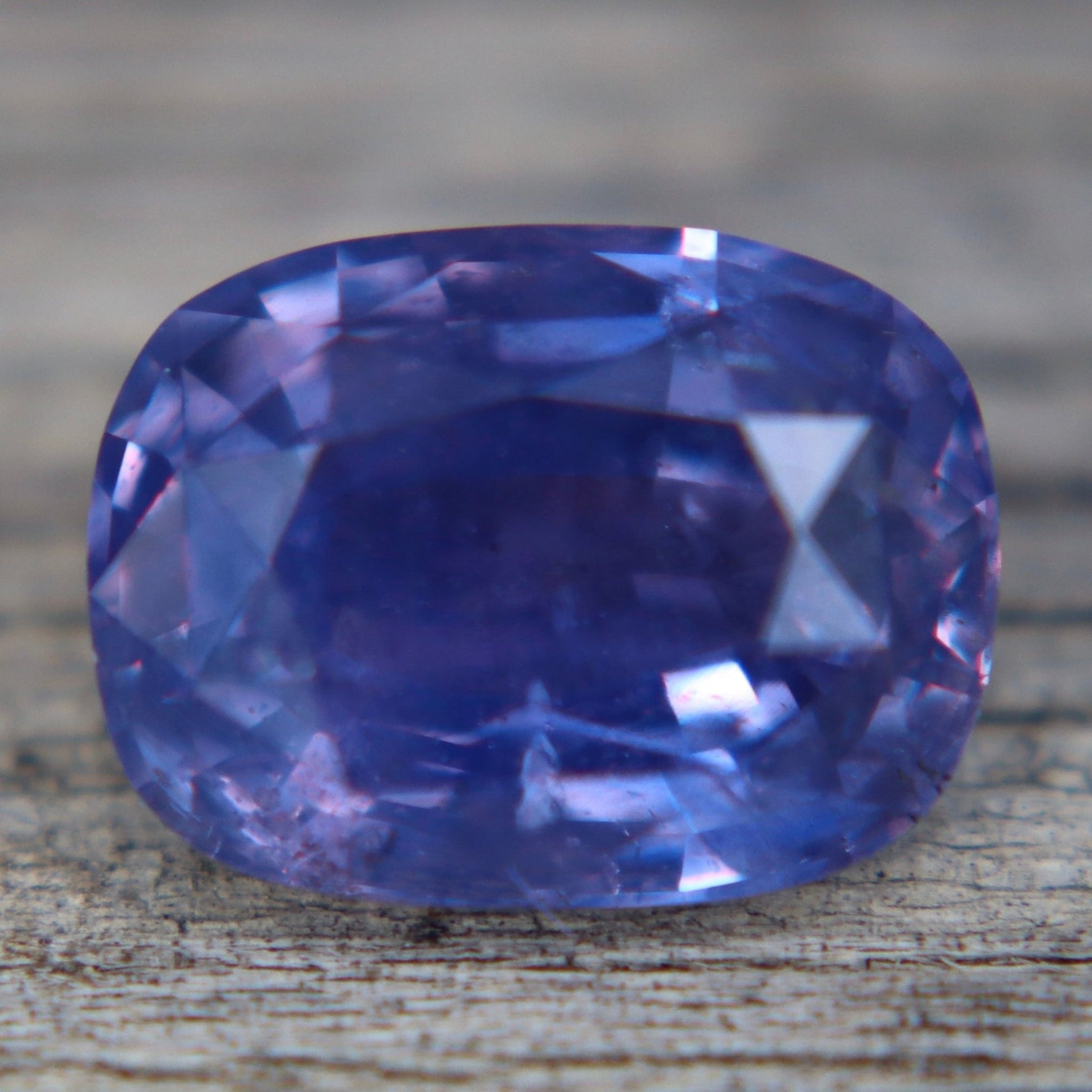 Natural Purple Sapphire 3.22 Carat Cushion Cut from Ceylon - Sapphirepal