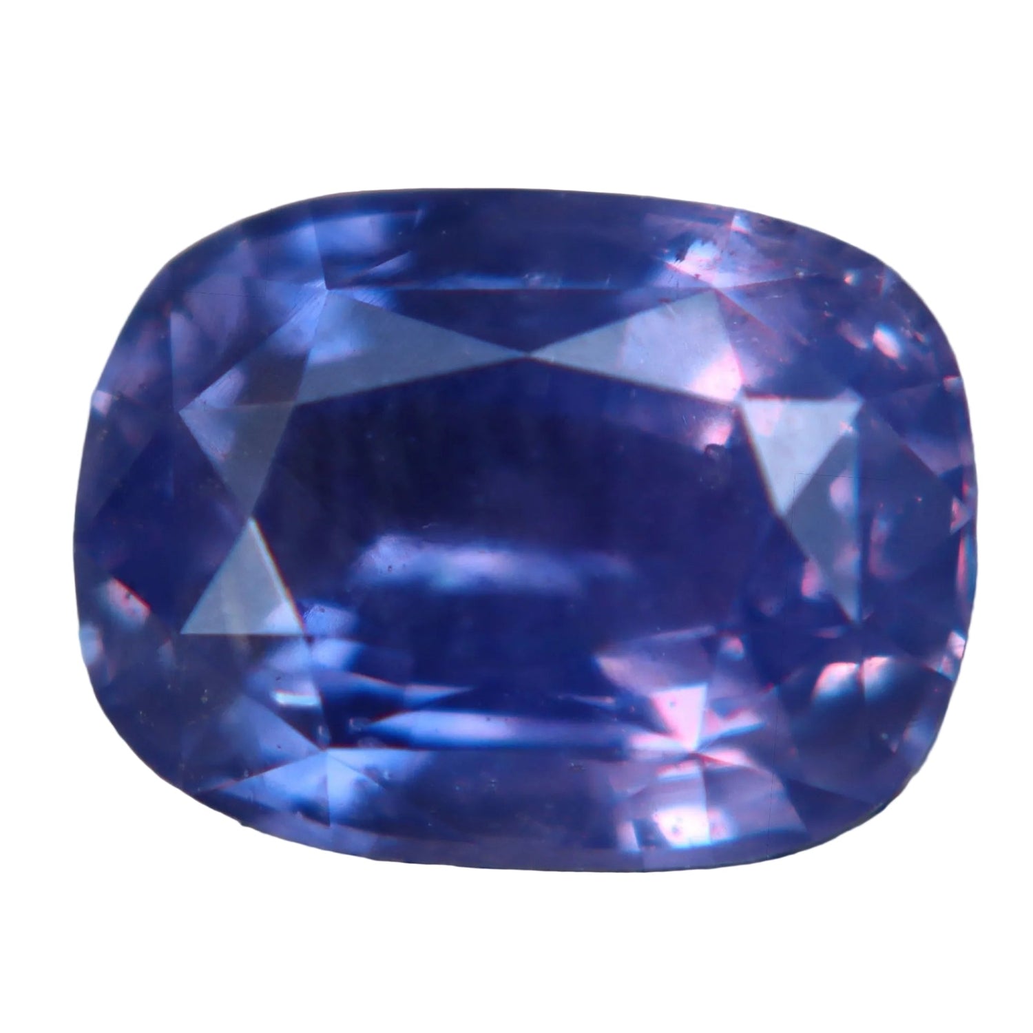 Natural Purple Sapphire 3.22 Carat Cushion Cut from Ceylon - Sapphirepal