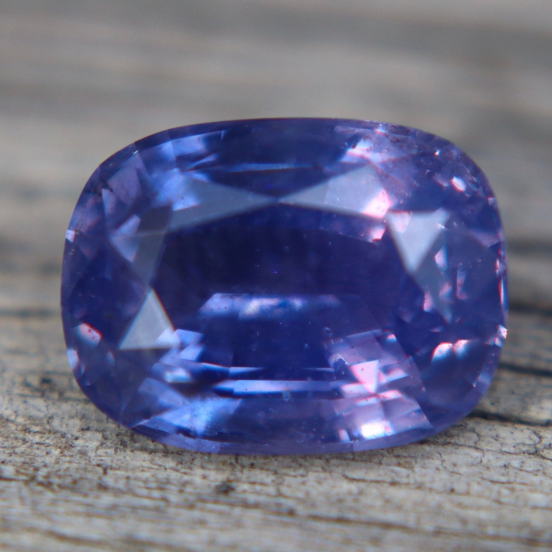 Natural Purple Sapphire 3.22 Carat Cushion Cut from Ceylon - Sapphirepal