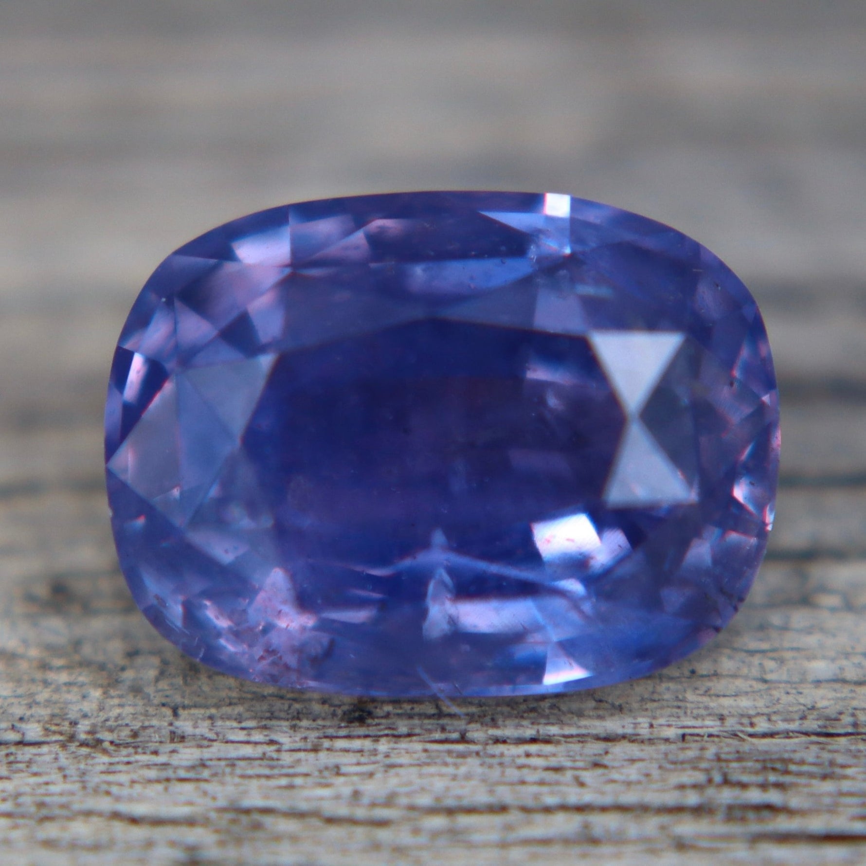 Natural Purple Sapphire 3.22 Carat Cushion Cut from Ceylon - Sapphirepal