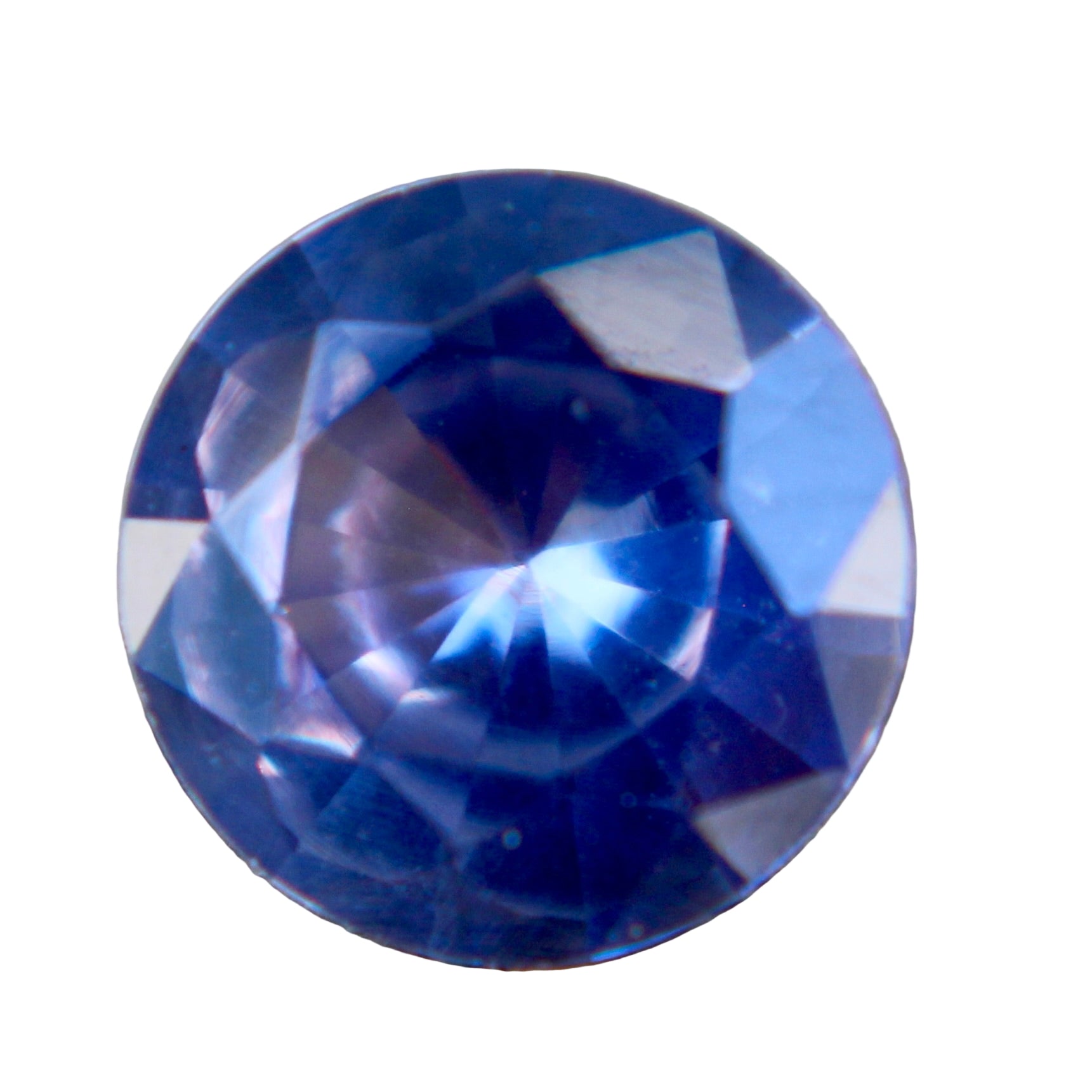 Natural Purple Sapphire – 0.89 Carat Round Cut (Ceylon)