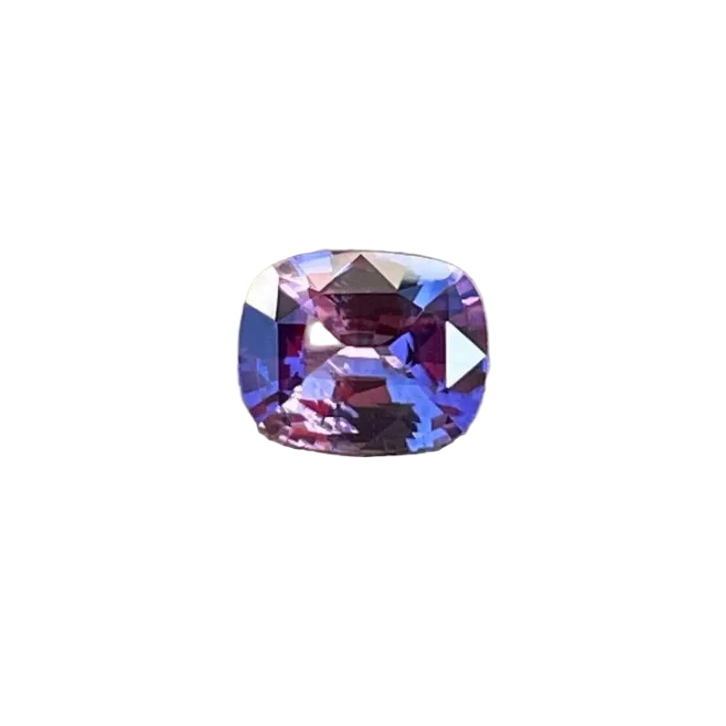 0.80 ct Natural Purple Sapphire, Cushion Cut, Ceylon origin, unheated untreated, eye-clean, parti – Sapphire Pal