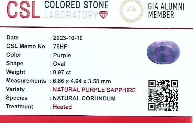 Natural Purple Sapphire - Sapphirepal