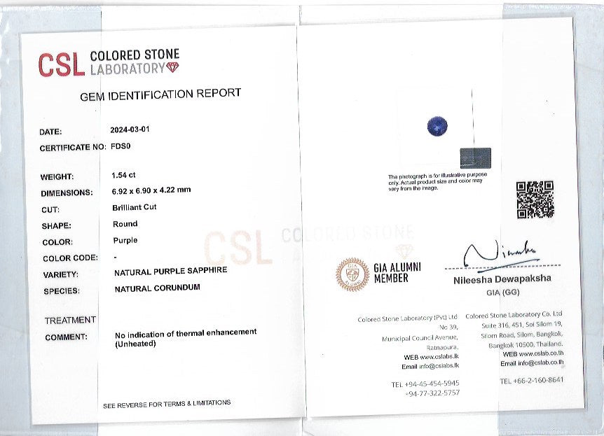 Natural Purple Sapphire - Sapphirepal