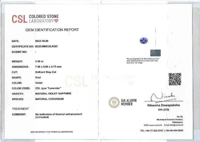 Natural Purple Sapphire - Sapphirepal