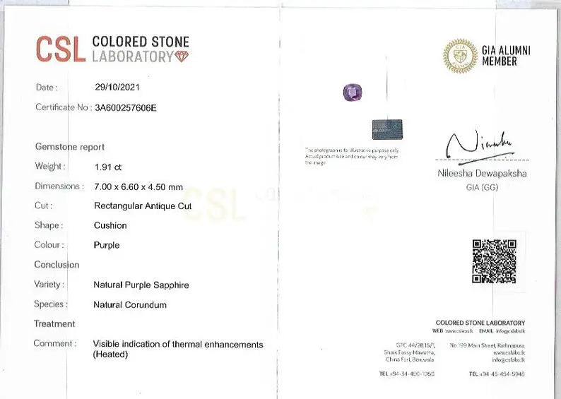 Natural Purple Sapphire - Sapphirepal