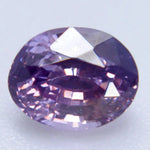 Unheated Ceylon purple sapphire gemstone with fine cut and polish