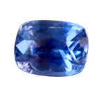 1.28ct natural purple sapphire, cushion 6.90×5.23mm, Ceylon origin – face-up