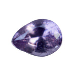 0.53 ct natural purple sapphire, Ceylon origin, pear cut 5.93 × 4.43 × 2.95 mm, SI clarity, loose gemstone