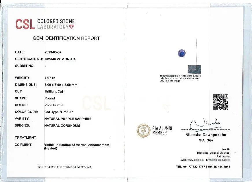 Natural Purple Sapphire - Sapphirepal