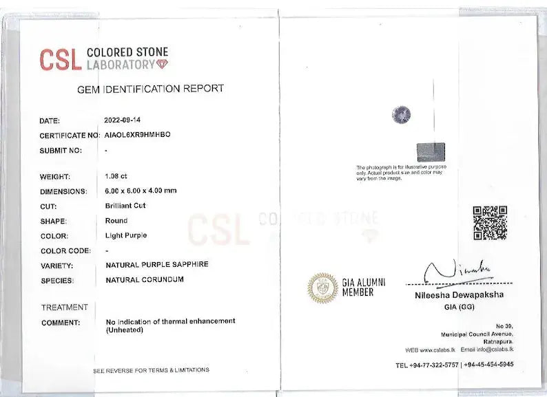 Natural Purple Sapphire - Sapphirepal