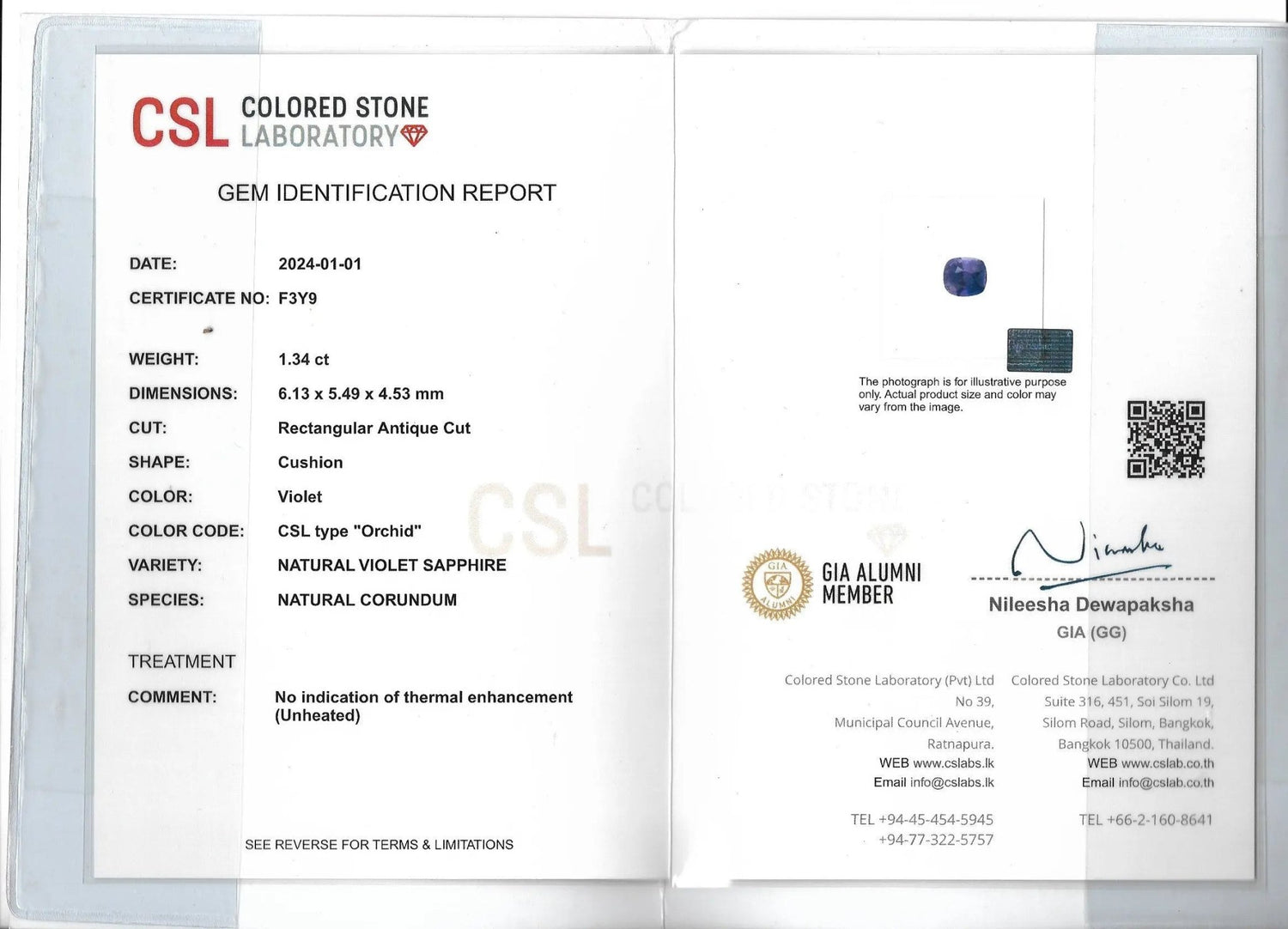 Natural Purple Sapphire - Sapphirepal