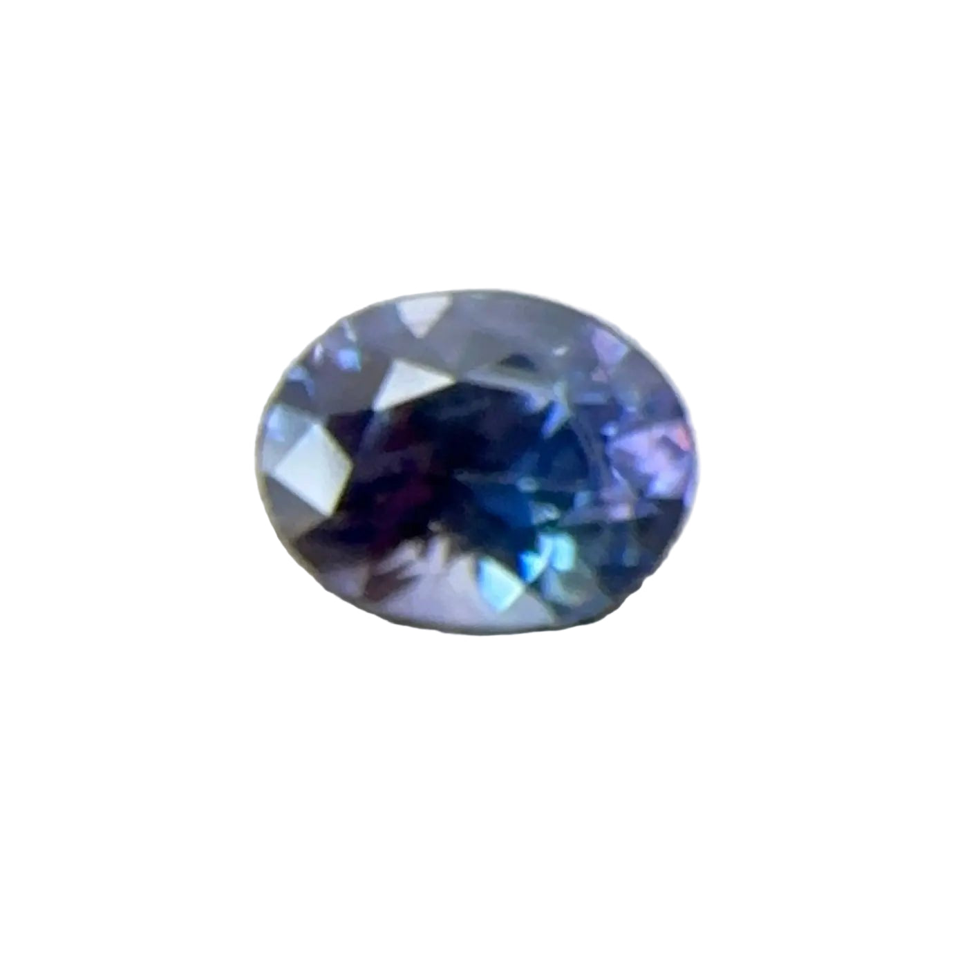 Natural purple sapphire oval cut 0.32 ct Ceylon